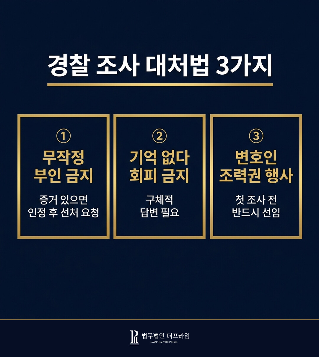 3. 경찰 조사, 어떻게 대처해야 할까?
