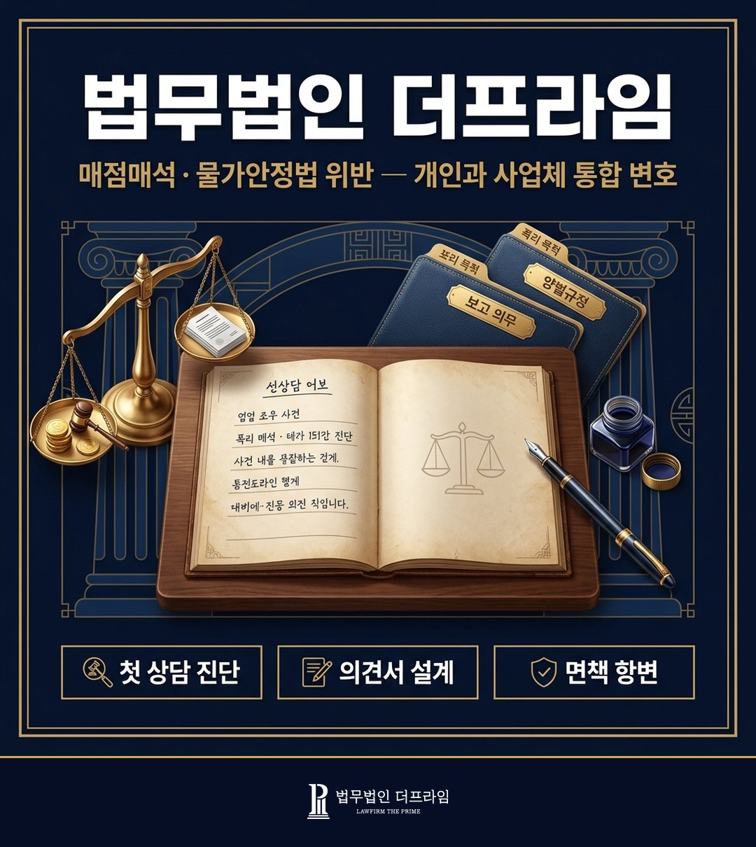 법무법인 더프라임 매점매석 물가안정법 위반 형사 변호