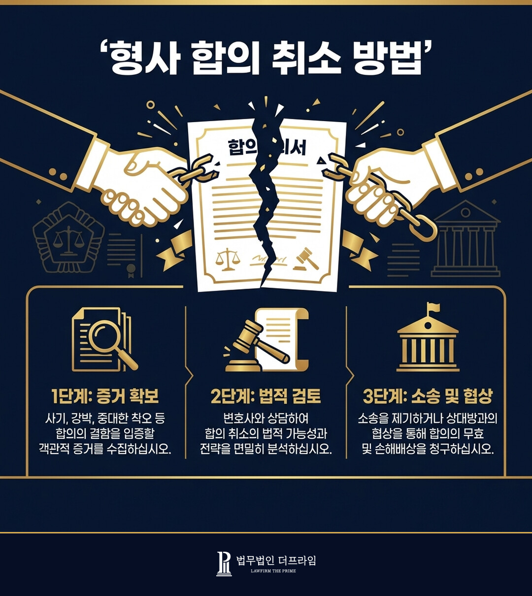 [법무법인 더프라임] 형사 합의 취소, 어떻게 해야 할까요? - 법무법인 더프라임