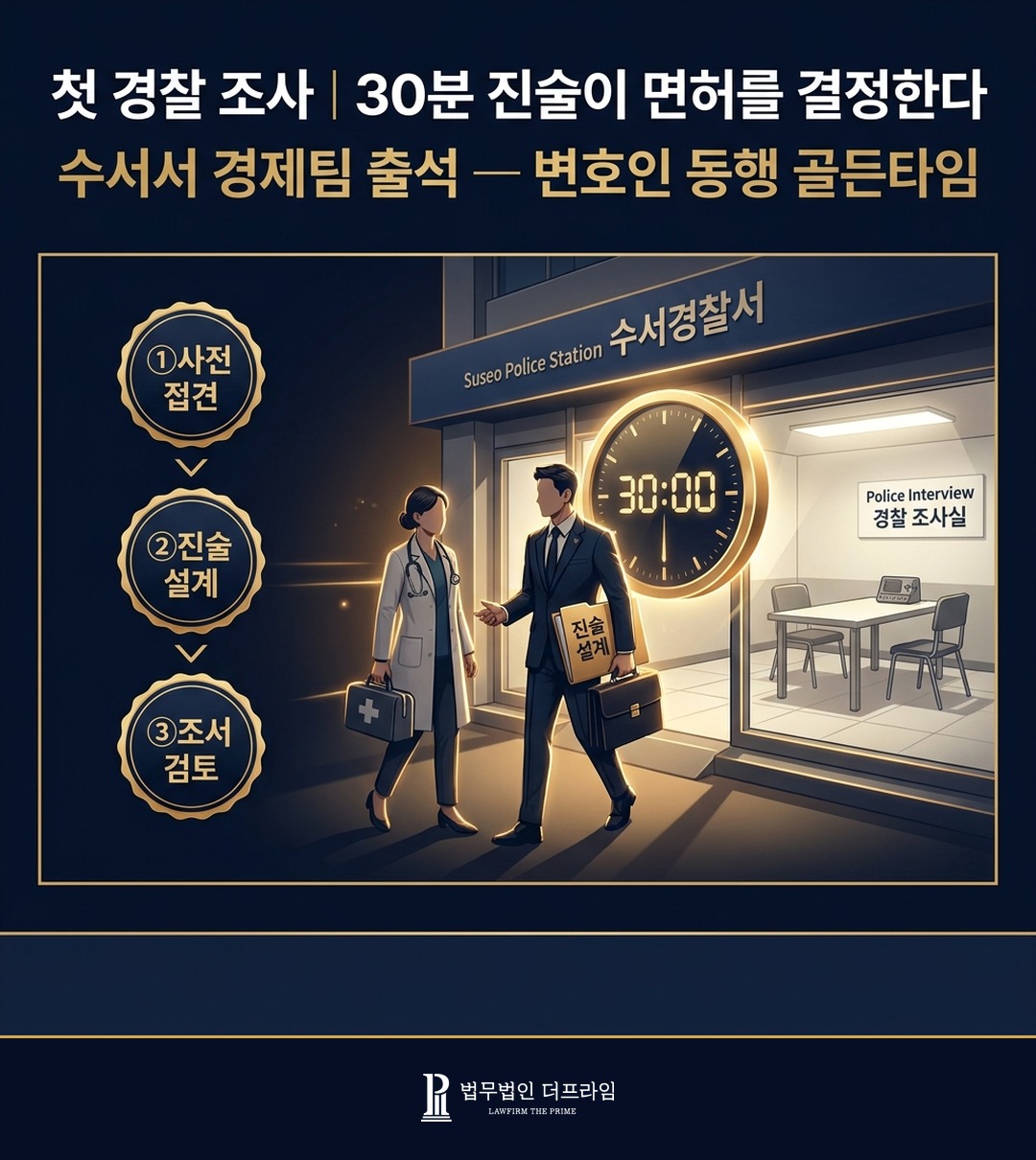 수서경찰서 의사 첫 조사 변호인 동행 골든타임