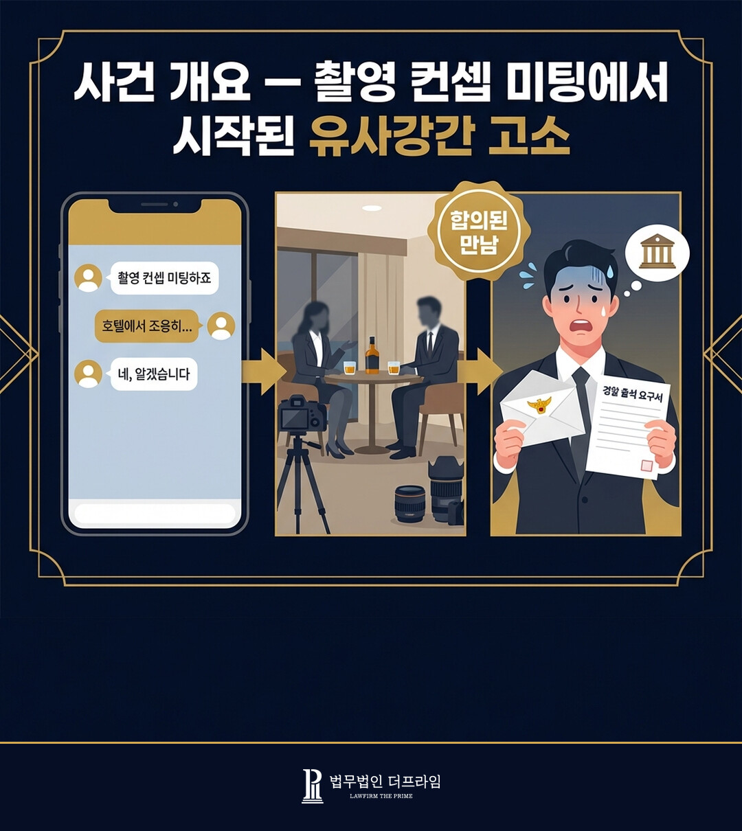 촬영 미팅에서 시작된 유사강간 고소