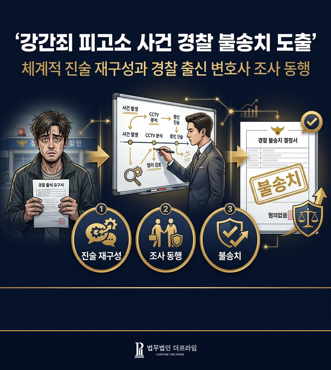 강간죄 불송치 - 강간죄 피고소 사건 경찰 불송치 도출 성공사례