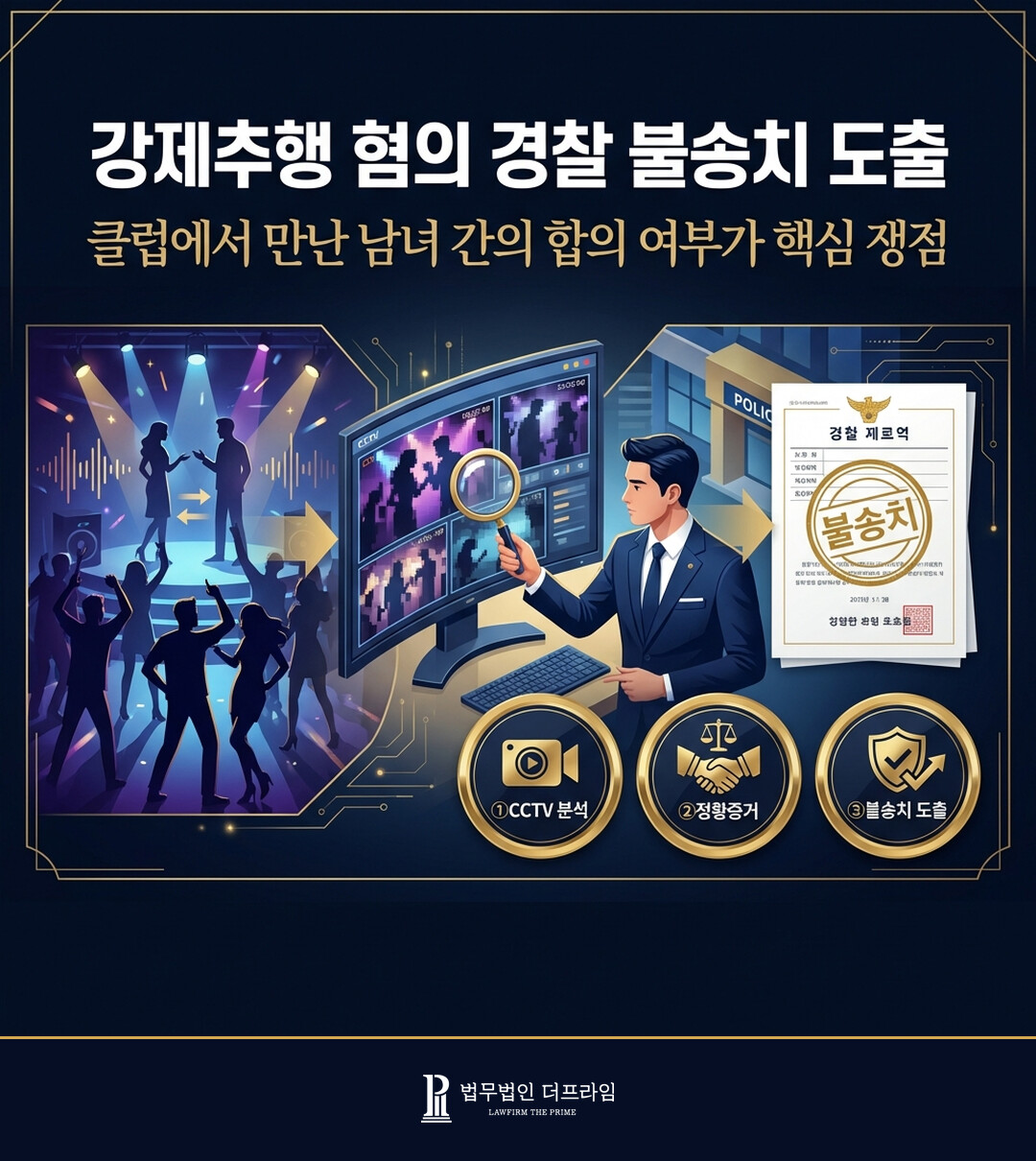 강제추행 불송치 성범죄 변호사