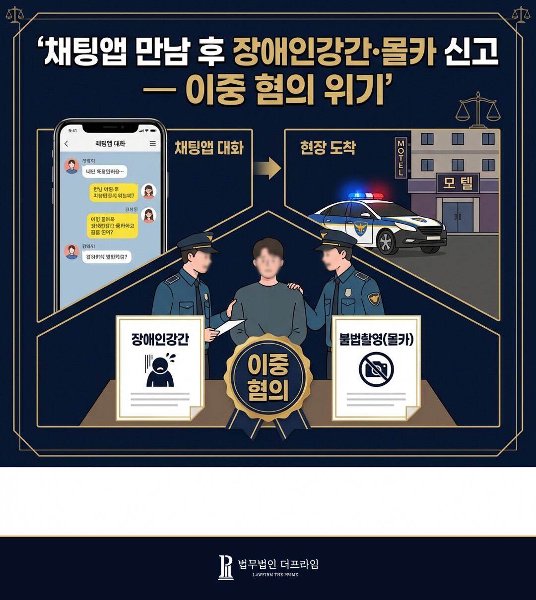 장애인강간 카메라촬영 이중 혐의 분석