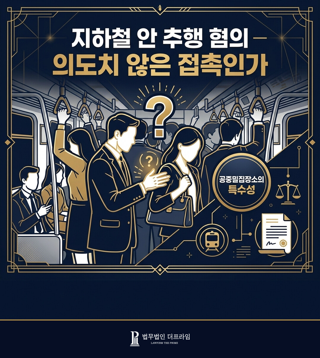 지하철 안 추행 혐의 의도치 않은 접촉인가