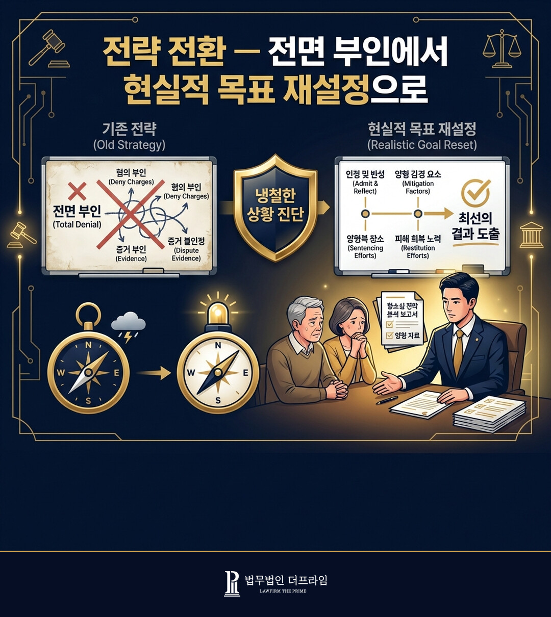 전략 전환 전면 부인에서 현실적 목표 재설정
