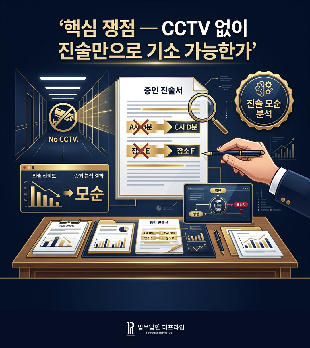 CCTV 없이 진술만으로 기소 가능한가