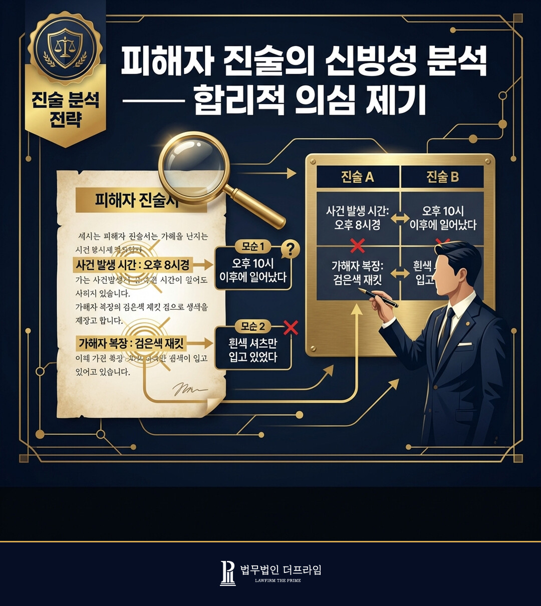 피해자 진술의 신빙성 분석 합리적 의심 제기