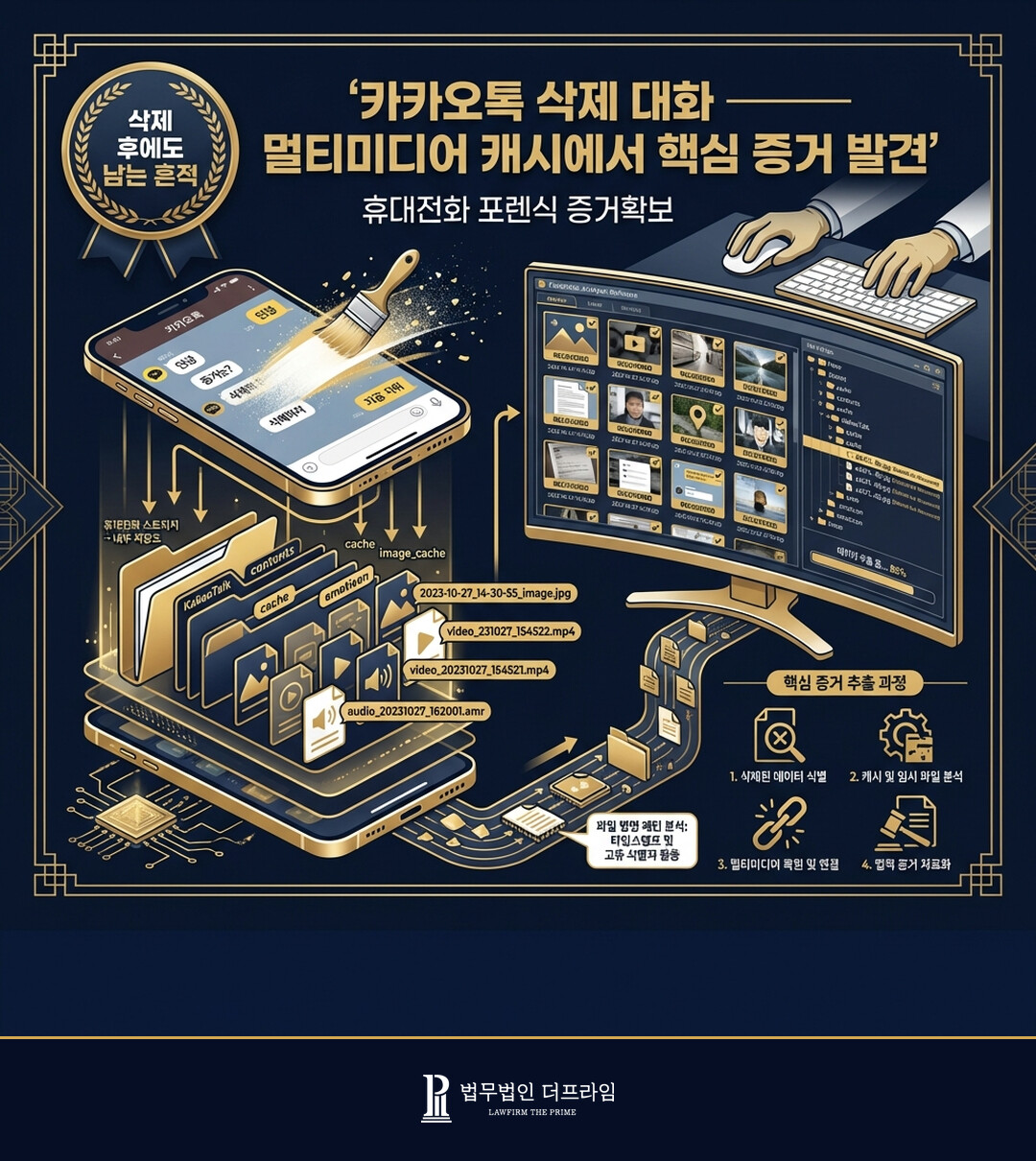 카카오톡 삭제 대화 멀티미디어 캐시에서 핵심 증거 발견