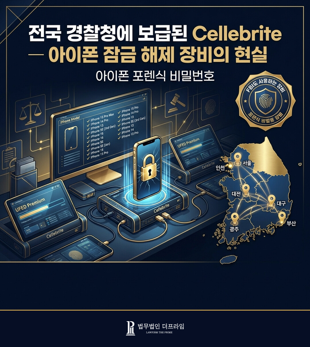 전국 경찰청에 보급된 Cellebrite 아이폰 잠금 해제 장비의 현실