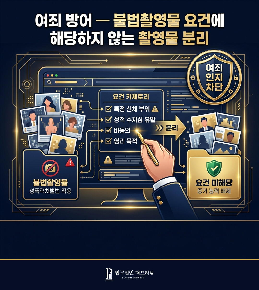 여죄 방어 불법촬영물 요건에 해당하지 않는 촬영물 분리