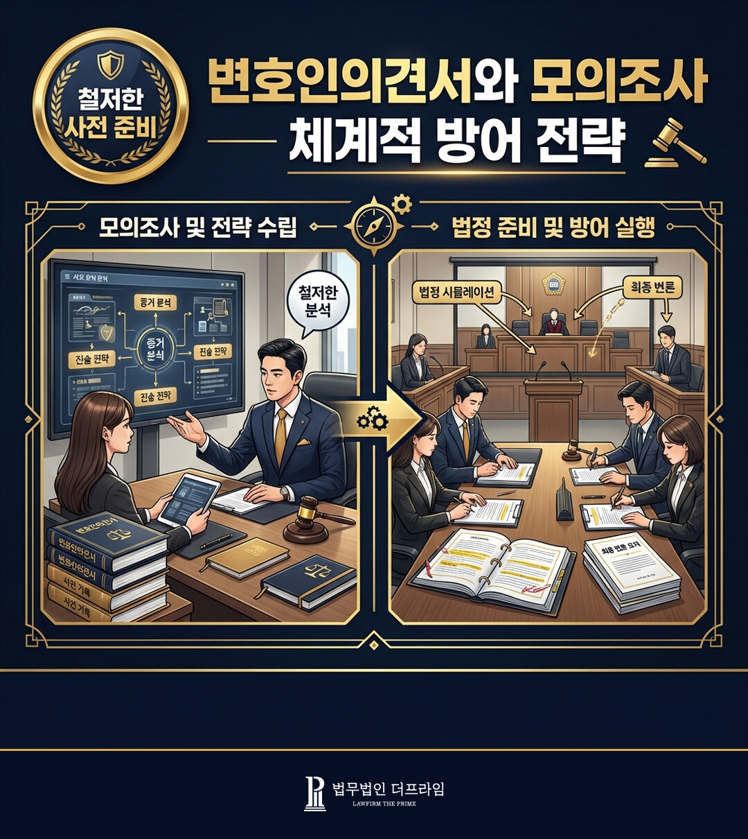 성범죄 변호 전략 모의조사