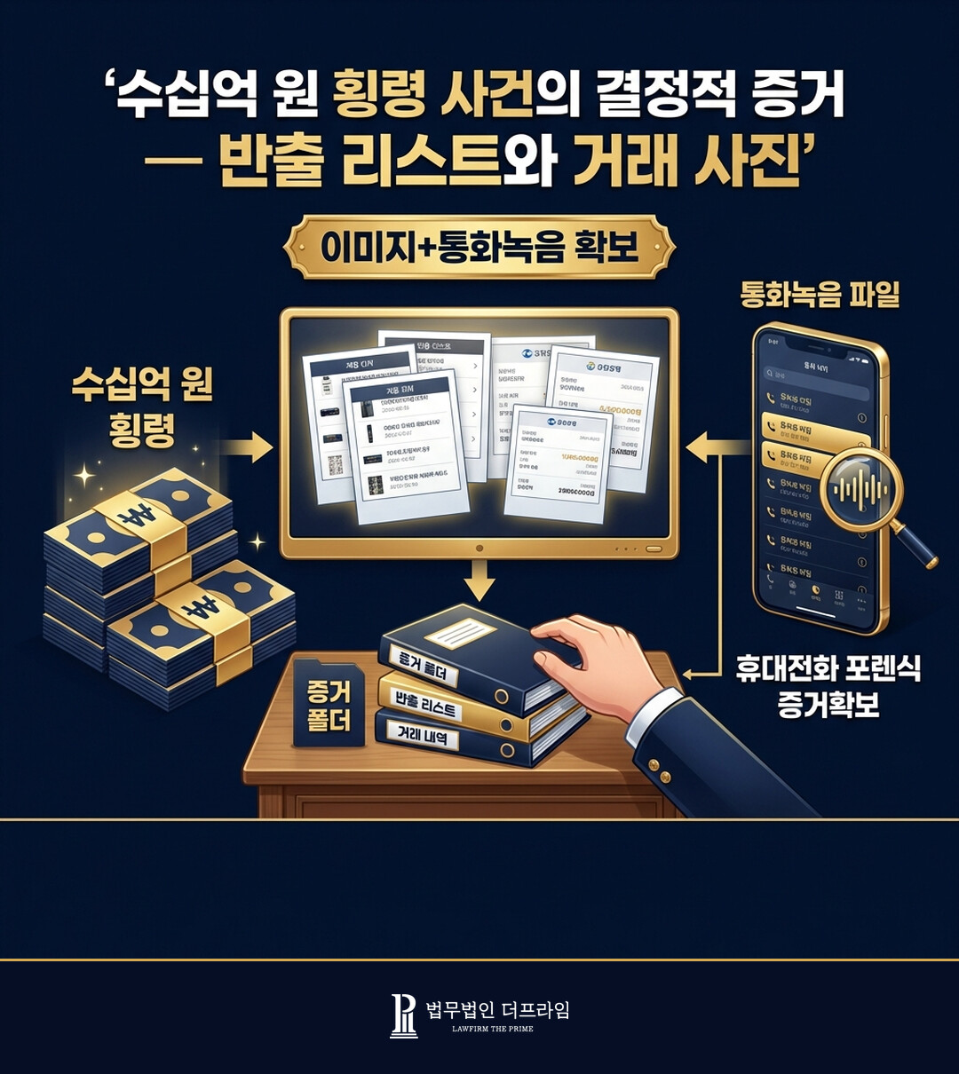 수십억 원 횡령 사건의 결정적 증거 반출 리스트와 거래 사진