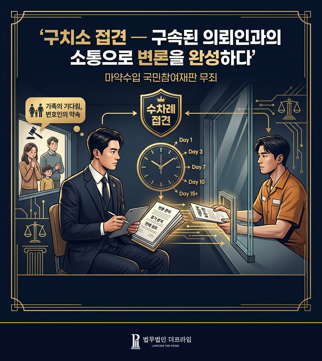 구치소 접견 - 구속된 의뢰인과의 소통으로 변론을 완성하다