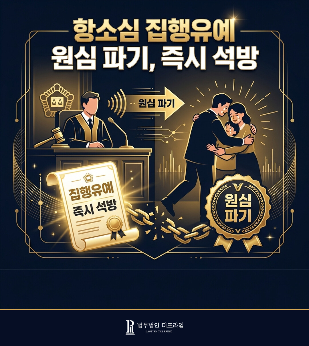 항소심 집행유예 원심 파기 즉시 석방