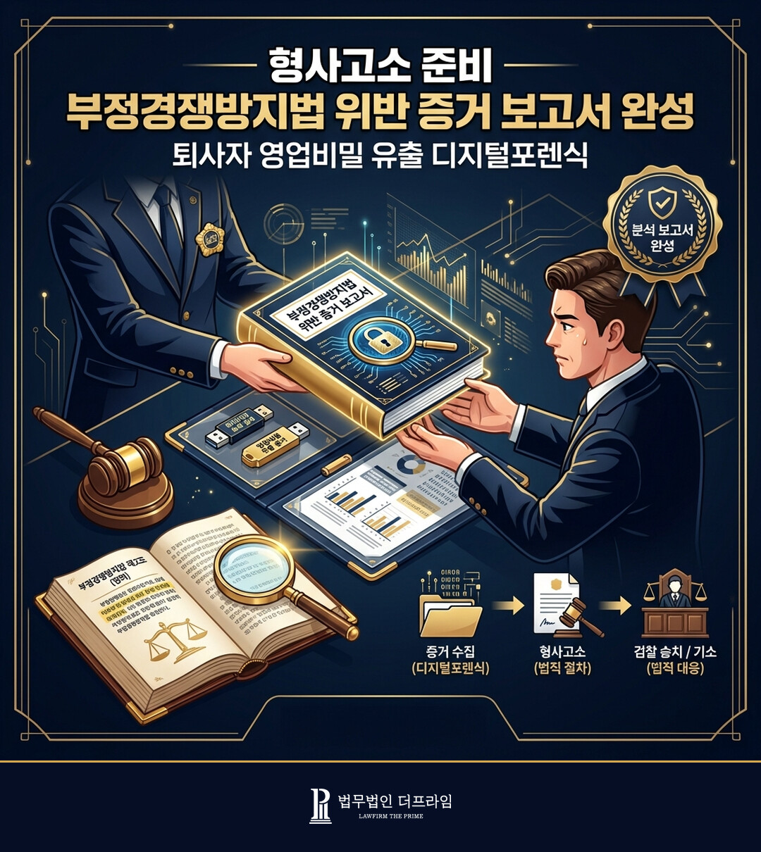 형사고소 준비 부정경쟁방지법 위반 증거 보고서 완성