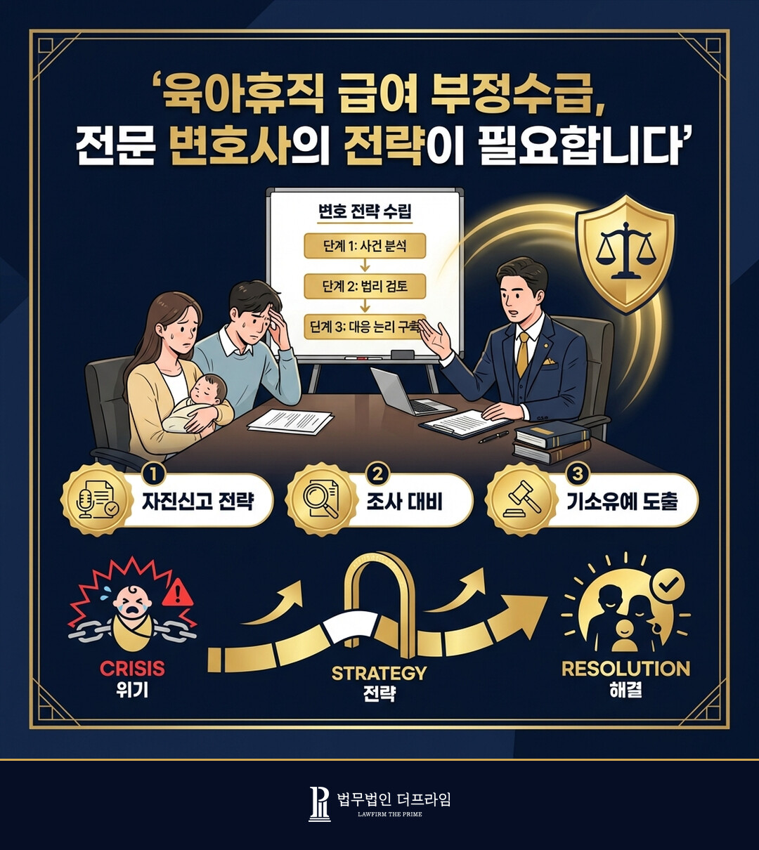 육아휴직 급여 부정수급 전문 변호사의 전략이 필요합니다