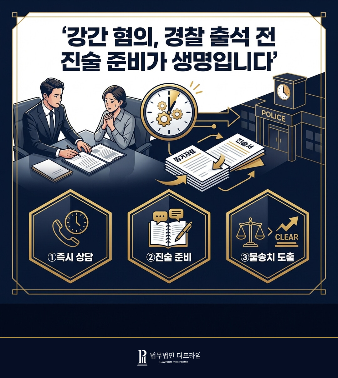 강간 혐의 경찰 출석 전 진술 준비가 생명입니다