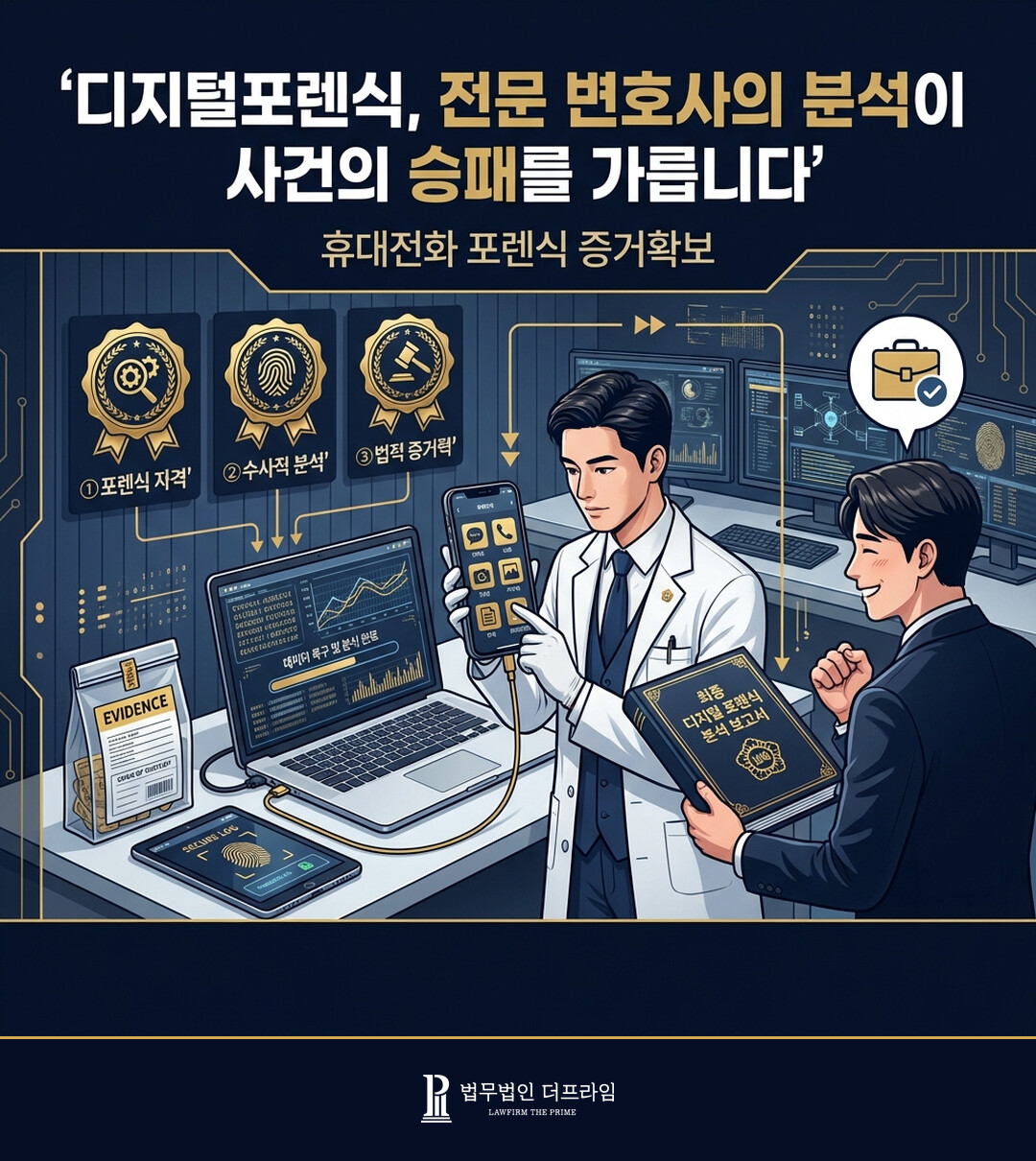 디지털포렌식 전문 변호사의 분석이 사건의 승패를 가릅니다