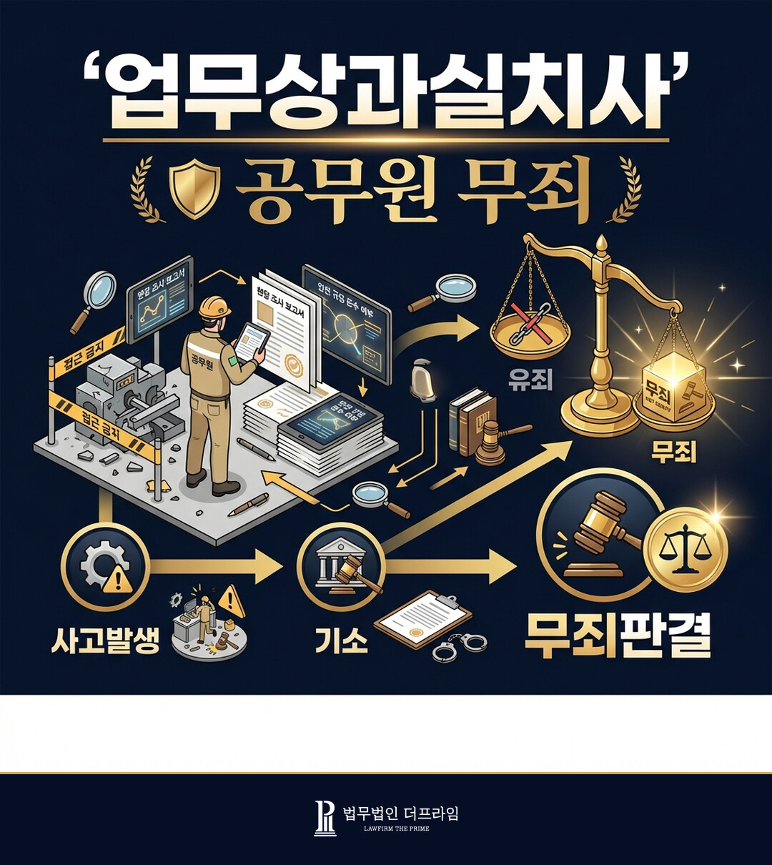 [법무법인 더프라임] 업무상과실치사 혐의로 기소된 공무원에 대한 무죄 판결 도출 - 법무법인 더프라임