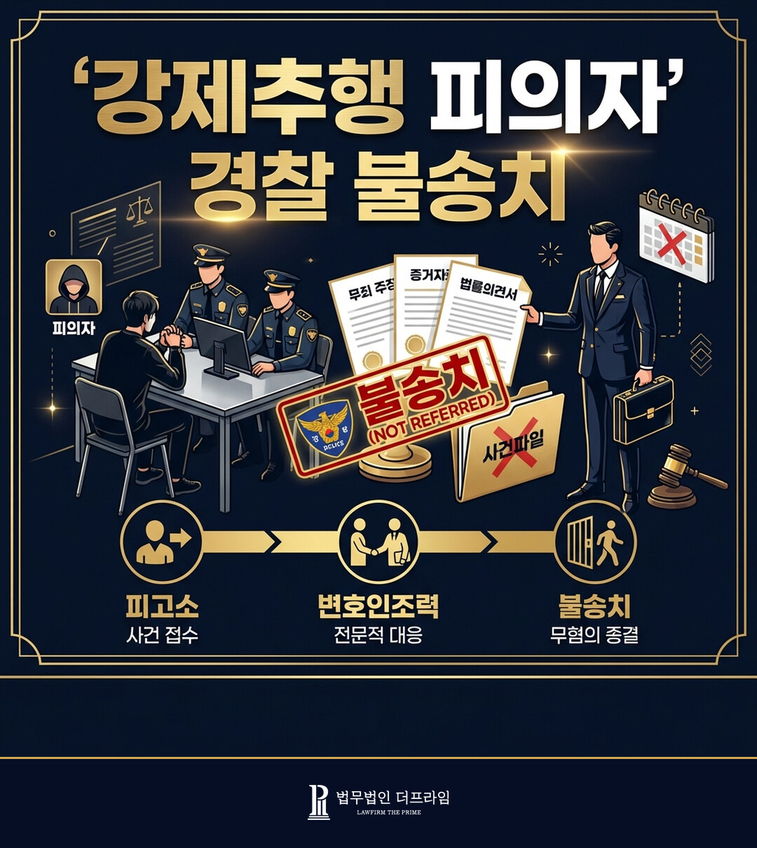[법무법인 더프라임] 강제추행 사건 피의자 변호, 불송치 도출 - 법무법인 더프라임
