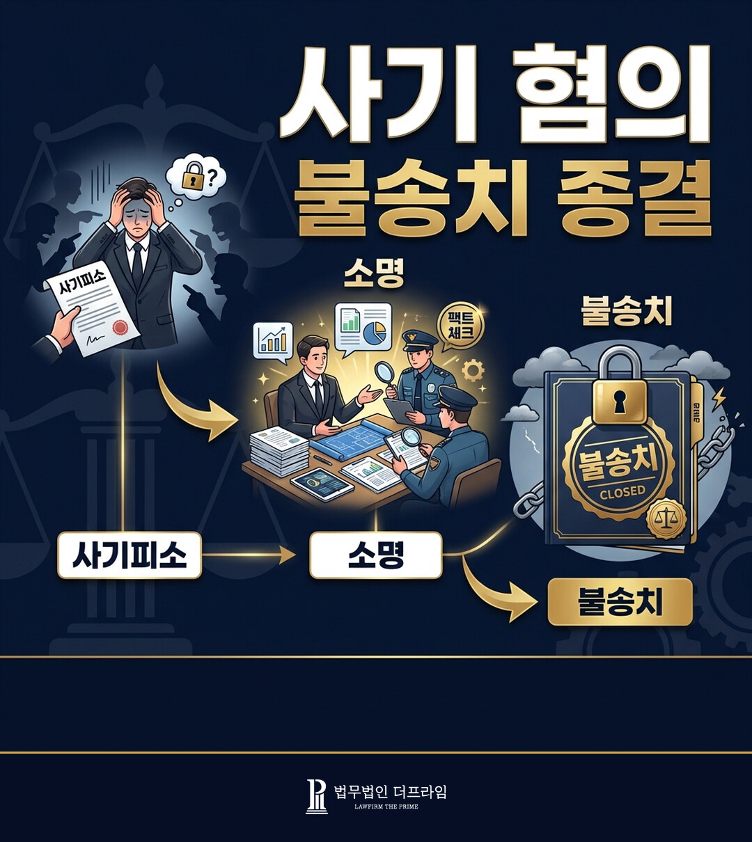 [법무법인 더프라임] 사기 혐의 불송치 종결 - 법무법인 더프라임