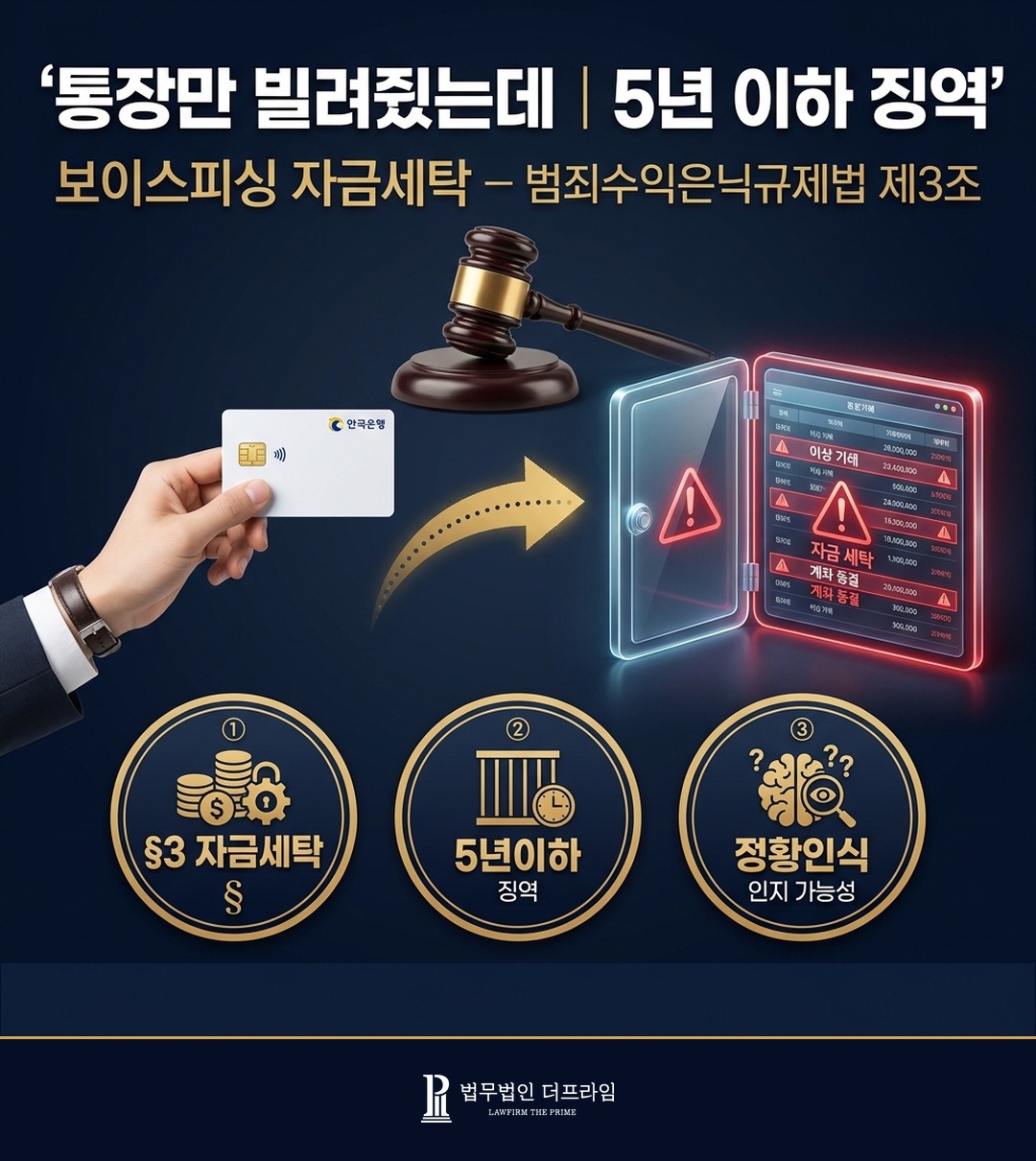 보이스피싱 자금세탁 사회초년생 범죄수익은닉규제법 3조 변호